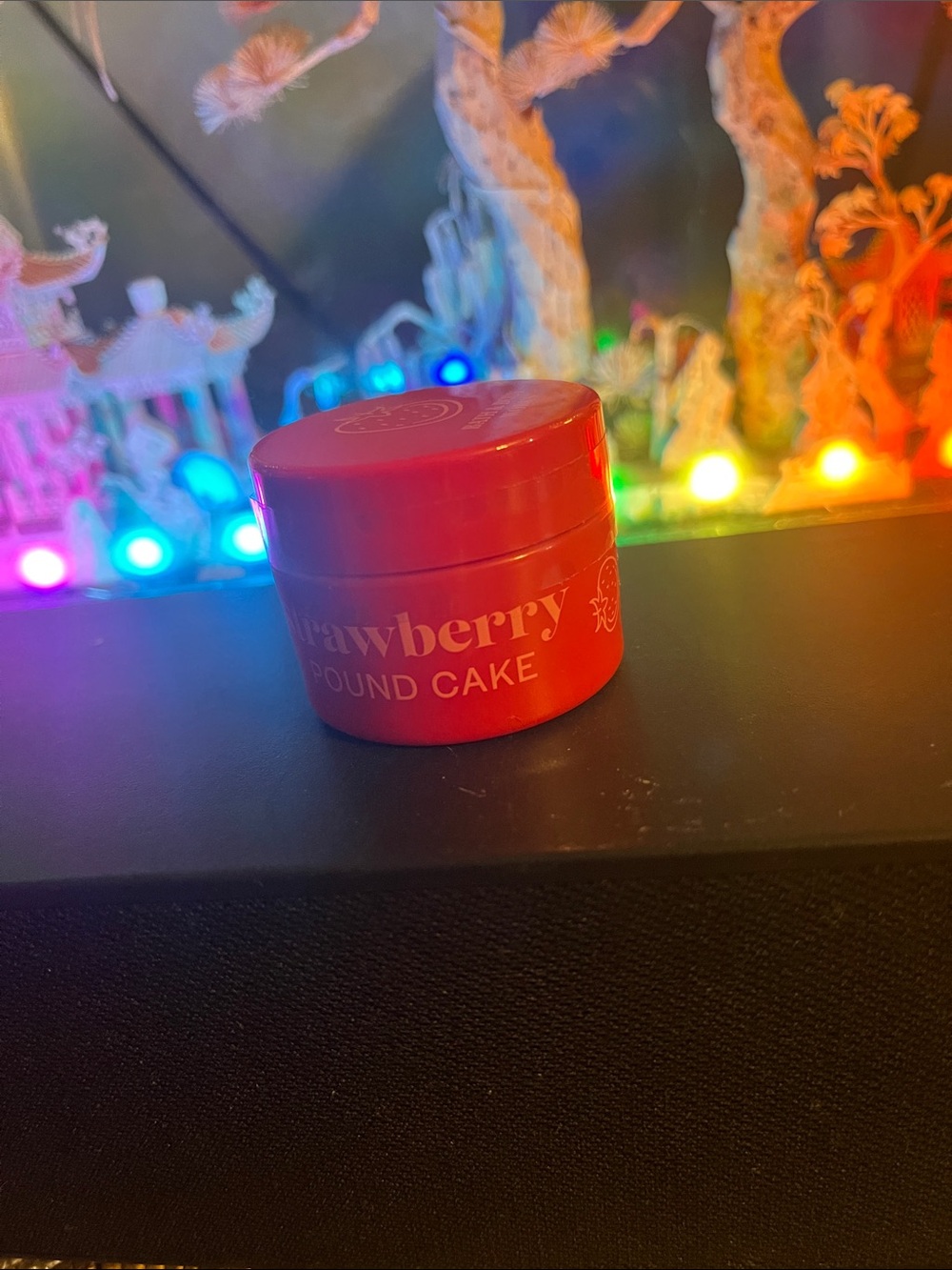 Bath & Body Works Strawberry Pound Cake Lip & Body Balm - Red